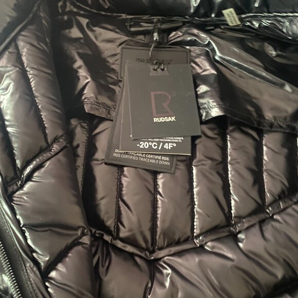 RUDSAK Mirra 8121571women's lightweight down puffer, size Small, Black - Picture 3 of 5